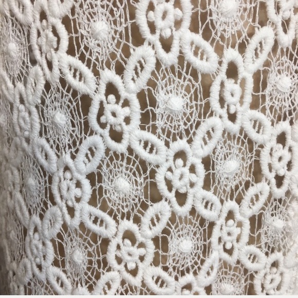 Coven & Co. White Cotton Lace Kimono/Robe - Picture 6 of 16